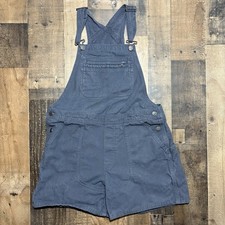 Patagonia Stand Up Bib Overall Shorts Duck Canvas Smolder Blue Women  s Medium