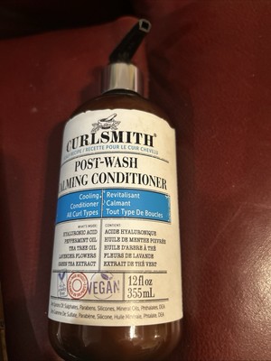 Curlsmith Post-Wash Calming Conditioner ~ 12oz & Super Slip Pre Wash Primer 12oz