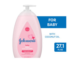 Johnson's Moisturizing Pink Baby Body Lotion with Coconut Oil, 27.1 oz
