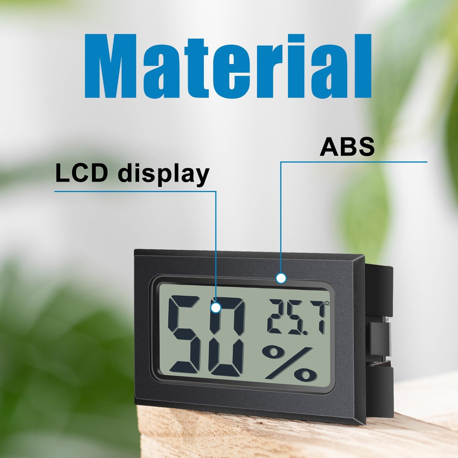 Kanayu 24 Pack Mini Digital Hygrometer Thermometers Indoor Humidity Monitor T...