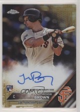 2016 Topps Chrome Rookie Auto Gold Refractor 3/50 Trevor Brown #RA-TB Auto qm6