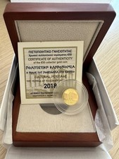 Gold Coin, Greece, 2018, Proof, Temple of Poseidone, 50 Euro Coin