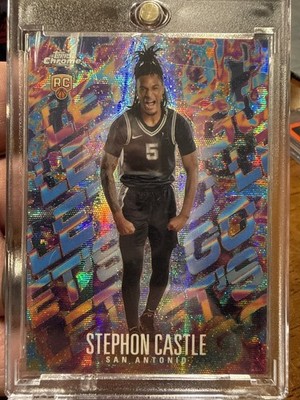 2025 Topps Chrome Stephon Castle LETS GO RC CASE HIT Spurs  