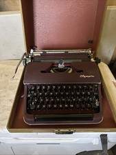 Vintage Olympia Typewriter With Case thumbnail