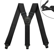 Heavy Duty Elastic Suspenders for Men Trouser Pants Braces Strap Work Belt