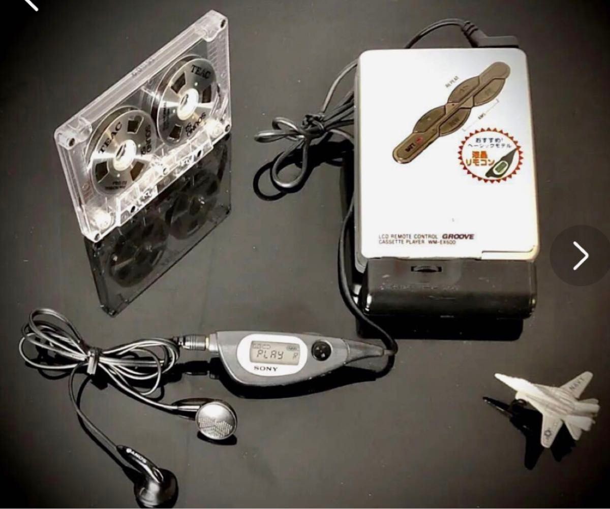 SONY WALKMAN WM-EX600 White Cassette Player Working Used