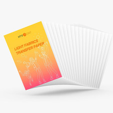 Printable Heat Transfer Vinyl - 20 Pack Heat Transfer Paper for T Shirts 8.5" X