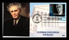 DR JIM STAMPS US COVER LOUIS BRANDEIS SUPREME COURT JUSTICES FDC ALL OVER BGC