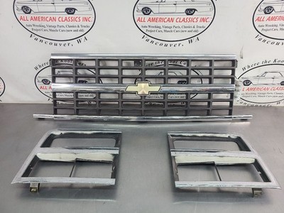 1989-91 Chevy Truck, Blazer, Suburban Front Grille w/ Dual Headlight Bezels 