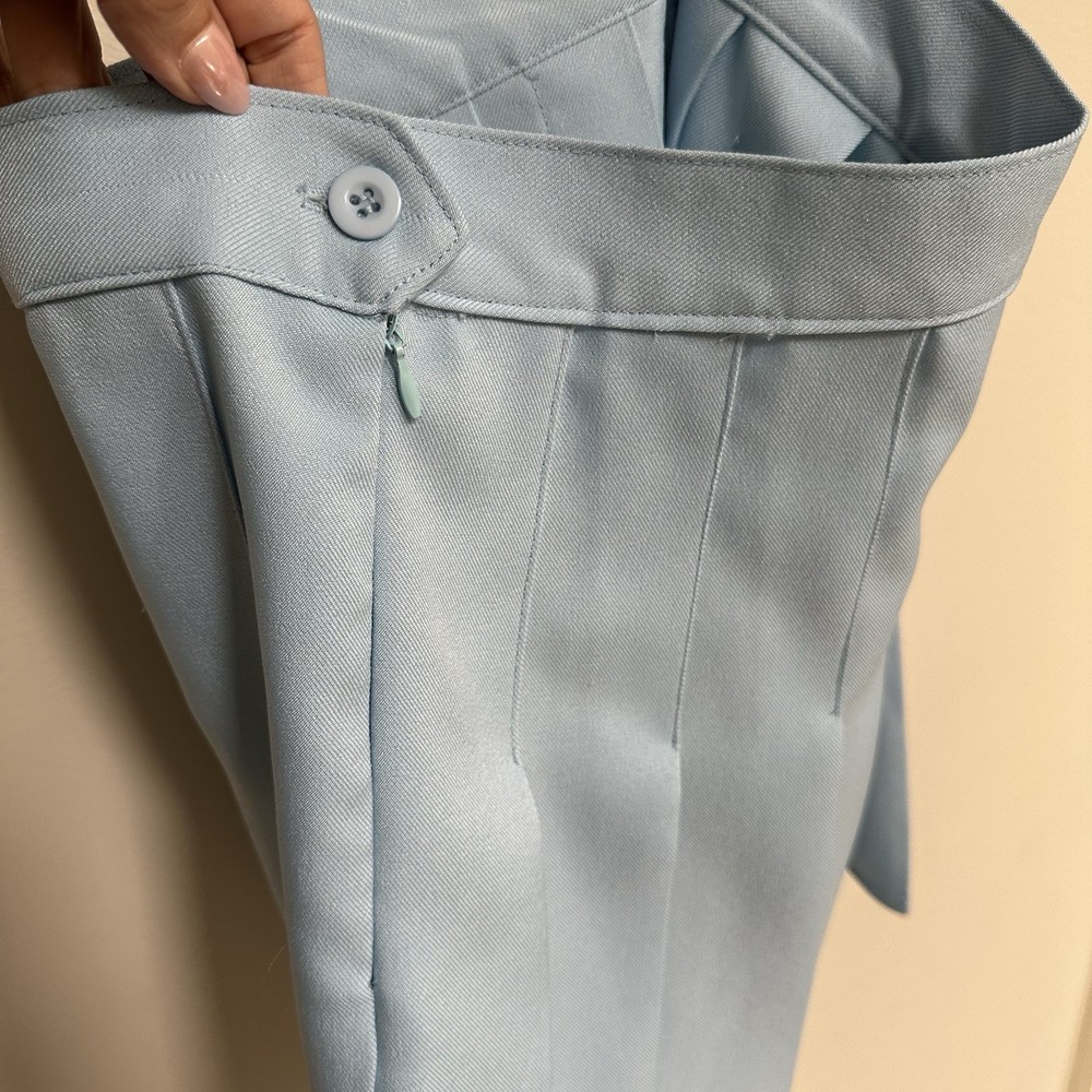 Pleated Mini Skirt Tennis Skirt Sky Blue Small