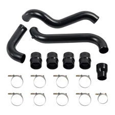 Black Intercooler Pipe & Boot Kit For 11-16 GMC Chevy 6.6L LML Duramax Diesel