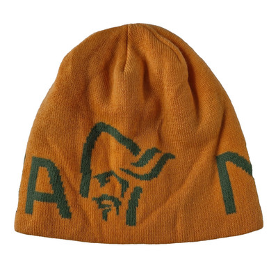 Norrona /29 Logo Beanie Orange Crush 100% Merino Wool Winter Hat Unisex NWOT