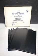 Graflex Septums For Grafmatic Holder 6 Pieces 4 x 5 With Box Septum 1560