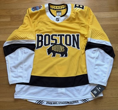 NHL Boston Bruins Fanatics Authentic Pro MiC Stadium Series Jersey Size 52