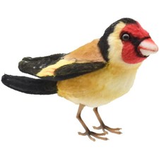 HANSA Goldfinch Plush 9cm Colorful Bird Soft Stuffed Animal Mini Japan