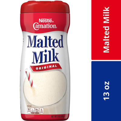 Nestle Carnation Original Malted Milk Powder Mix 13 Oz Bottle Delicious