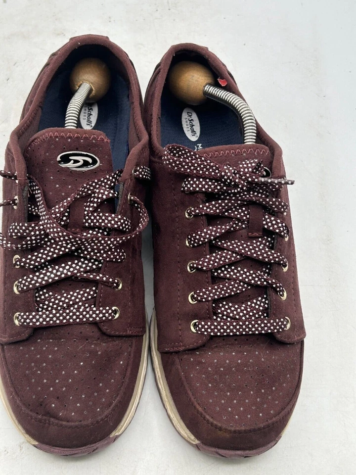 Dr Scholls Anna Fashion Athletic Women's Sz 10M Burgundy Lace Up Sneakers - Image 4 of 4