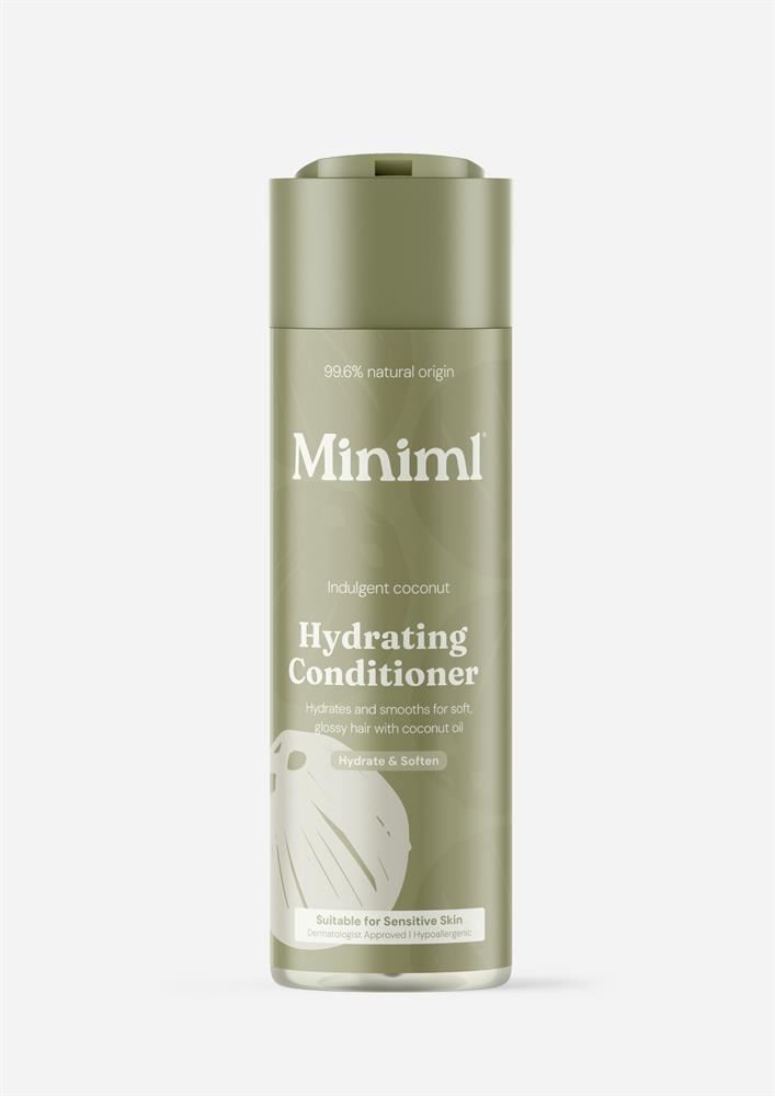 Miniml Hydrating Hair Conditioner 400ml – Indulgent Coconut | 99.6% Natural – Vegan & Cruelty-Free – For Normal to Dry Hair – Restores Moisture & Shine - Image 2