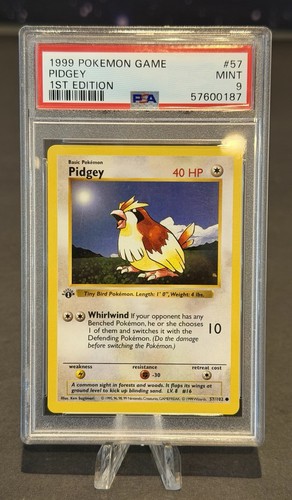Pidgey (1st Edition) graded PSA 9 for sale on eBay