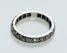 Platinum Diamond Ring with 21 Brilliant Cut Diamonds