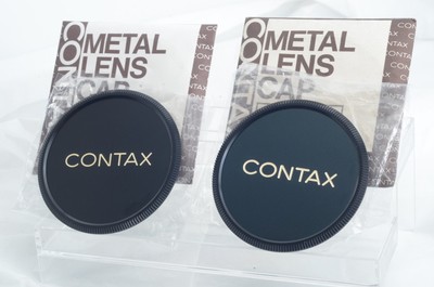 UNUSED 2PCS Contax K-63 67mm Screw Metal Lens Cap 
