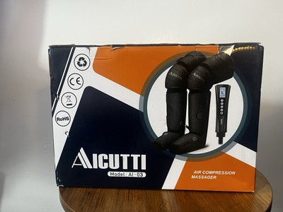 AICUTTI Air Compression Foot and Leg Massager with Heat AI-03 Black