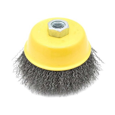 S1826 6-Inch Wire Cup Brush, 5/8-11 Thread - Crimped Wire 4500 RPM