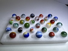 278 Lot Of 30 Akro Agate/ Vitro Patch Marbles