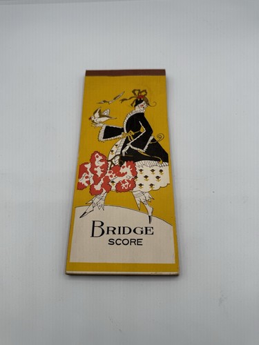 Vintage Old Bridge Tally Place Score Card 1930S All Cards Intact Unused - Picture 1 of 4
