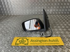 2005-10 Nissan Navara D40 PRE FL Nearside Passenger Powerfold Wing Mirror BLACK