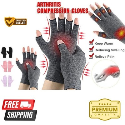 Medical Arthritis Gloves Compression Copper Pain Relief Hand Wrist Support Brace