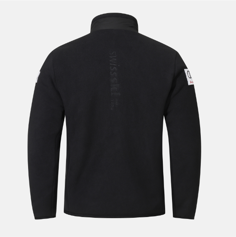 DESCENTE SWISS SKI Heavy Bonded Fleece Jacket SQ421SKTO2 BLACK