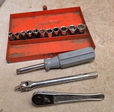 Snap-on MV71 ratchet breaker & driver original metal box 11 Craftsman USA socket