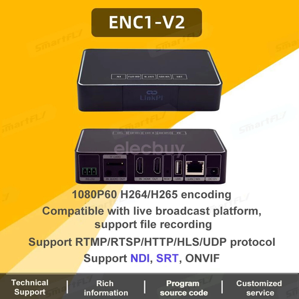 ENC1-V2 HDMI Encoder Decoder HD SR/RTMP/RTSP/ONVIF/HLS Live Broadcast For  FB YT