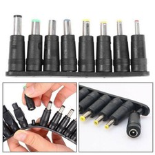 8-in-1 Universal DC Plugs 5.5mm x 2.1mm Power Supply Adapter Jack Connector Tips