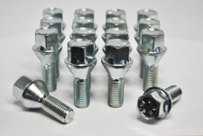 16 x Alufelgen Radschrauben M12 x 1,5 17 mm Sechskant f�r BMW Z8 inkl. 24h Del