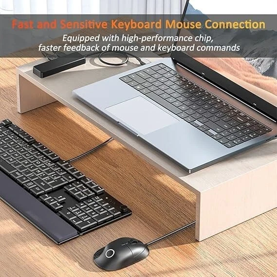 4-Port USB 3.0 Hub for Laptop, Flash Drive & HDD Expansion