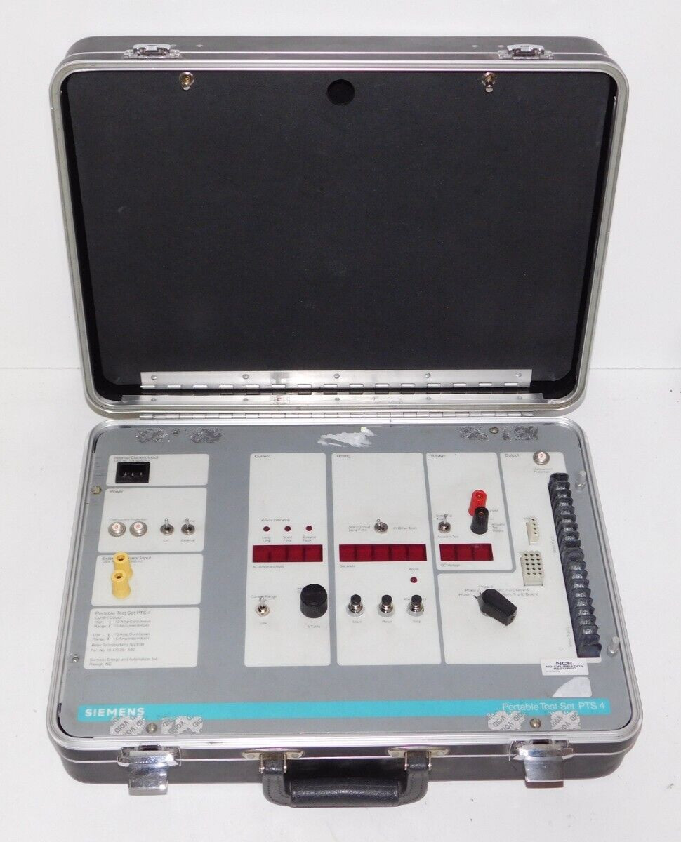 Siemens 18-473-254-502 PTS-4 Overcurrent Tripping Systems Portable Test Set Unit