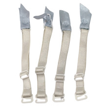 Vintage White and Blue Adjustable Removeable Stocking Straps