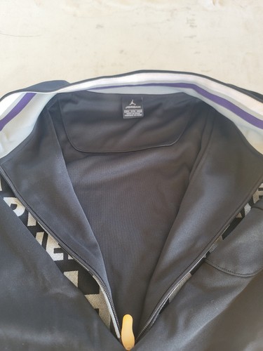 Air Jordan Mens Flight Jacket Black Zip Up Size 3XL Retro OG Rare Vintage - Picture 3 of 6