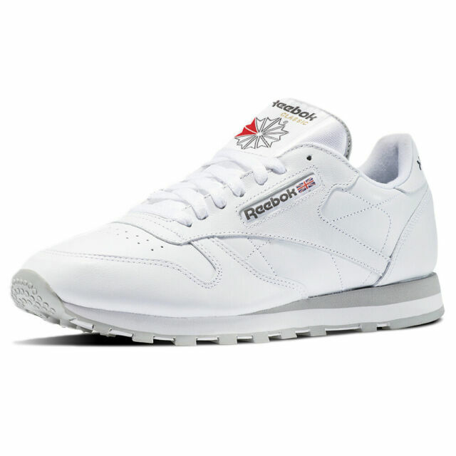 reebok leather grey