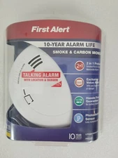 NEW First Alert 2 in1 Smoke & Carbon Monoxide Talking Alarm 10 Yr. Life PRC710V