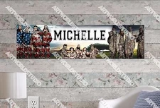 Personalized/Customized Duck Dynasty Name Poster Wall Art Decoration Banner