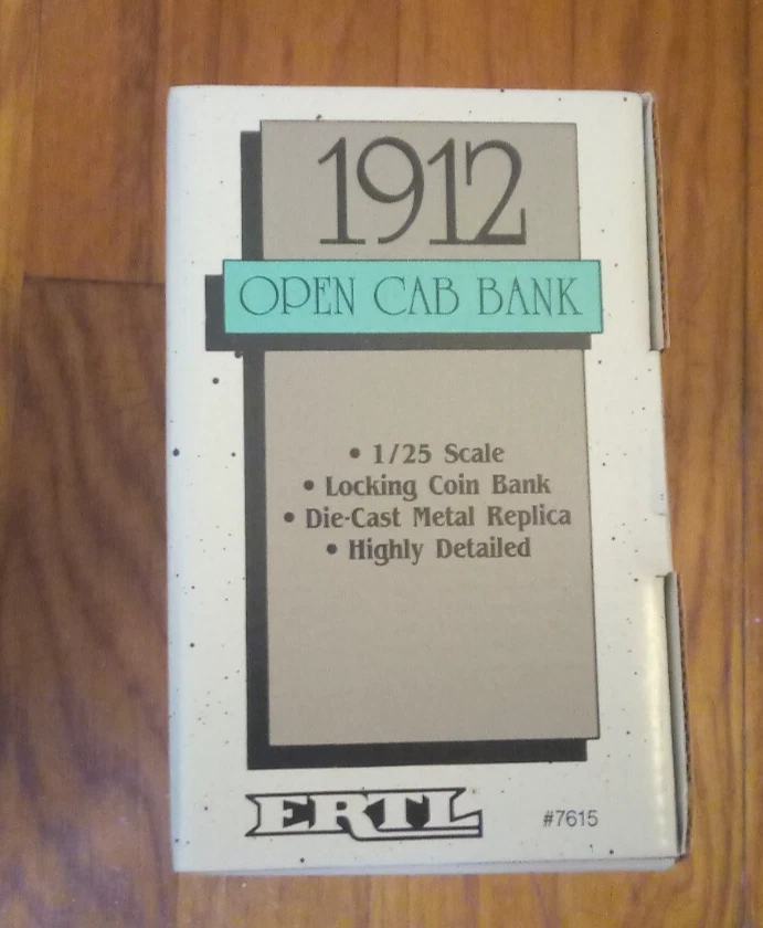 Banco de cabina abierta Ford Agway 1912 de metal fundido a presión ERTL vintage Foto 3 de 4