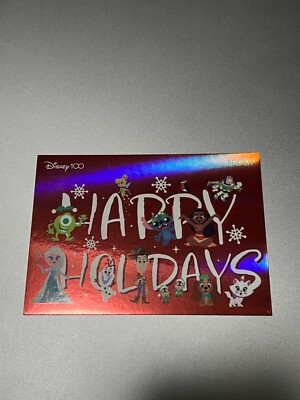 EPOCH DISNEY 100 Collection Cards ''HAPPY HOLIDAYS'' [62/75] Merry Christmas