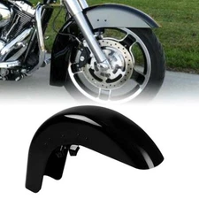TCMT Painted Black Front Fender Fit For Harley Touring Road Glide 1989-2013