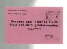 1944 Germany Concentration Camp PArcel Receipt Cover Buchenwald to Belgium KZ