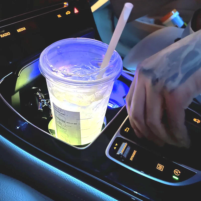 2x LED Cup Holder Interior Ambient Atmosphere Lights - Image 3 of 3