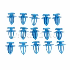 50Pcs Plastic Fastener Clips Fender Bumper door Panel Rivets 9mm Hole Size