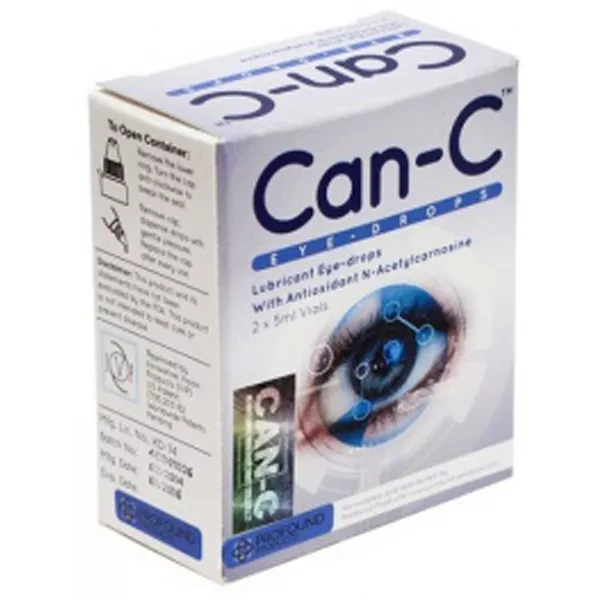 Can-C Eye-Drops Cataract Treatment Without Surgery, (2 X 5 ml Vials)